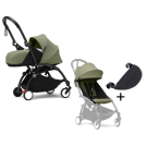 Stokke YOYO³ Kinderwagen Compleet met 0+ Newborn Pack Olive – Black Frame met gratis leg rest