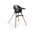 Stokke Clikk complete kinderstoel Black Natural inclusief eetblad en gordel. 