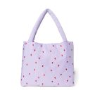 Zijkant van de Studio Noos Mom Bag Puffy Purple Hearts 