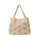 Studio Noos Mom Bag Teddy Ecru Flower Heart
