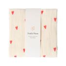 Studio Noos Swaddle Hearts Natural 120 x 120