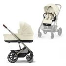 Cybex Balios S Lux Kinderwagen Seashell Beige met Taupe Frame - Complete Set
