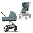 Cybex Balios S Lux Kinderwagen Stormy Blue met Taupe Frame - Complete Set