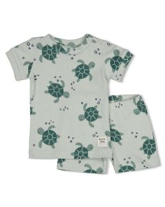 Feetje shortama Timmy Turtle mint speelvloer