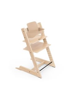 Stokke Tripp Trapp kinderstoel in Natural met gemonteerde BabySet in Natural