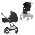Cybex Balios S Lux Kinderwagen Compleet Chocolate Brown - Taupe Frame met zitje en reiswieg