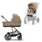 Cybex Balios S Lux Kinderwagen Almond Beige met Taupe Frame - Complete Set