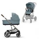 Cybex Balios S Lux Kinderwagen Stormy Blue met Taupe Frame - Complete Set