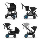 Cybex e-Gazelle S Kinderwagen Compleet Moon Black - Black Frame