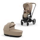 Cybex Priam Kinderwagen Compleet Cozy Beige - Chrome Brown Frame