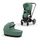 Cybex Priam Kinderwagen Compleet Leaf Green - Chrome Black Frame