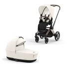 Cybex Priam Kinderwagen Compleet Off White - Rosegold Frame