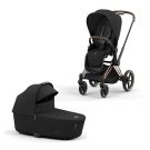 Cybex Priam Kinderwagen Compleet Sepia Black - Rosegold Frame