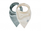 Jollein Bandana Slab Velvet Rib Sea Green/Ivory