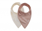 Jollein Bandana Slab Velvet Rib Wild Rose/Ivory