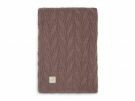 Jollein ledikantdeken Spring Knit Chestnut/Coral Fleece online kopen? | BabyPlanet
