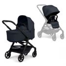 Joolz Hub² complete kinderwagen met zwart frame en donkerblauwe bekleding