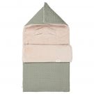 Koeka Voetenzak Autostoel Wafel Teddy Oslo Shadow Green / Soft Sand