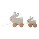 Little Dutch Houten Trekdier Konijnen Baby Bunny FSC