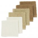 Meyco Monddoekjes Basic Badstof Offwhite/Sand/Toffee 6-pack