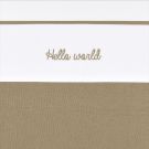 Meyco Ledikantlaken Hello World Taupe