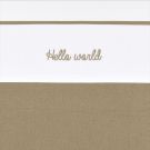 Meyco Wieglaken Hello World Taupe