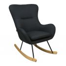Quax Schommelstoel Basic Black (zwart)