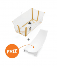 Stokke Flexi Bath Disney Mickey Celebration – inklapbaar babybadje met gratis newborn support