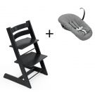 Stokke Tripp Trapp® Black + Newborn Set Anthracite