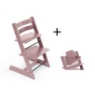 Stokke Tripp Trapp meegroeistoel Heather Mauve inclusief BabySet in Heather Mauve, kinderstoel vanaf 6 maanden