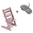 Stokke Tripp Trapp® Heather Mauve + Newborn Set Anthracite