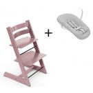 Stokke Tripp Trapp heather mauve, inclusief los afgebeelde Newborn Set