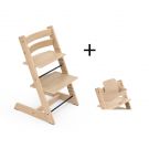 Stokke Tripp Trapp meegroeistoel Oak Natural inclusief BabySet in Natural, kinderstoel vanaf 6 maanden