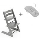 Stokke Tripp Trapp storm grey, inclusief los afgebeelde Newborn Set