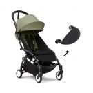 Stokke YOYO 3 buggy Olive met Black frame en gratis leg rest