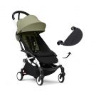 Stokke YOYO 3 Buggy Olive met White frame en gratis leg rest