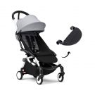Stokke YOYO 3 Buggy Stone met White frame en gratis leg rest
