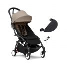 Stokke YOYO 3 buggy black met black frame en gratis leg rest