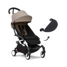 Stokke YOYO 3 Buggy Taupe met White frame en gratis leg rest