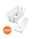 Stokke Flexi Bath white (wit) - opvouwbaar babybadje met gratis newborn support