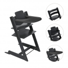 Stokke® Tripp Trapp® Stoel Bundel met BabySet² en Tray - Black