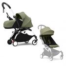 Stokke YOYO³ Kinderwagen Compleet met 0+ Newborn Pack Olive – White Frame