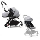 Stokke YOYO³ Kinderwagen Compleet met 0+ Newborn Pack Stone – White Frame