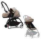Stokke YOYO³ Kinderwagen Compleet met 0+ Newborn Pack Taupe – Black Frame