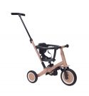 Topmark 4-in-1 Driewieler / Loopfiets Lio Macchiato Bruin met duwstang