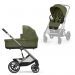 Cybex Balios S Lux Kinderwagen Compleet Moss Green - Taupe Frame Bundel 4