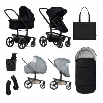 Joolz Day⁵ Kinderwagen Essential Newborn Bundel Space Black met Accessoires