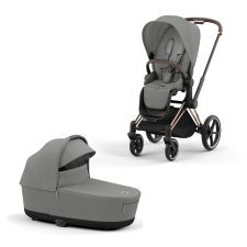 Cybex Priam Kinderwagen Compleet Mirage Grey - Rosegold Frame