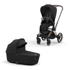 Cybex Priam Kinderwagen Compleet Sepia Black - Rosegold Frame