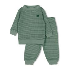 Feetje Pyjama Wafel Zeegroen - Family Edition
